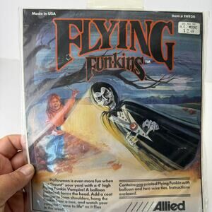NEW Vintage Flying Funkins Vampire 4 Foot Halloween 1990 90s yard decor retro